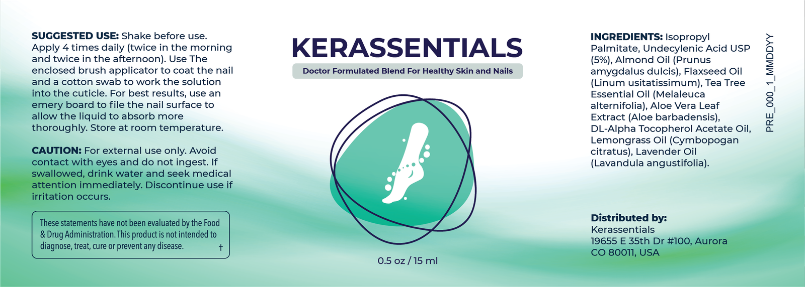 Kerassentials Supplement Fact